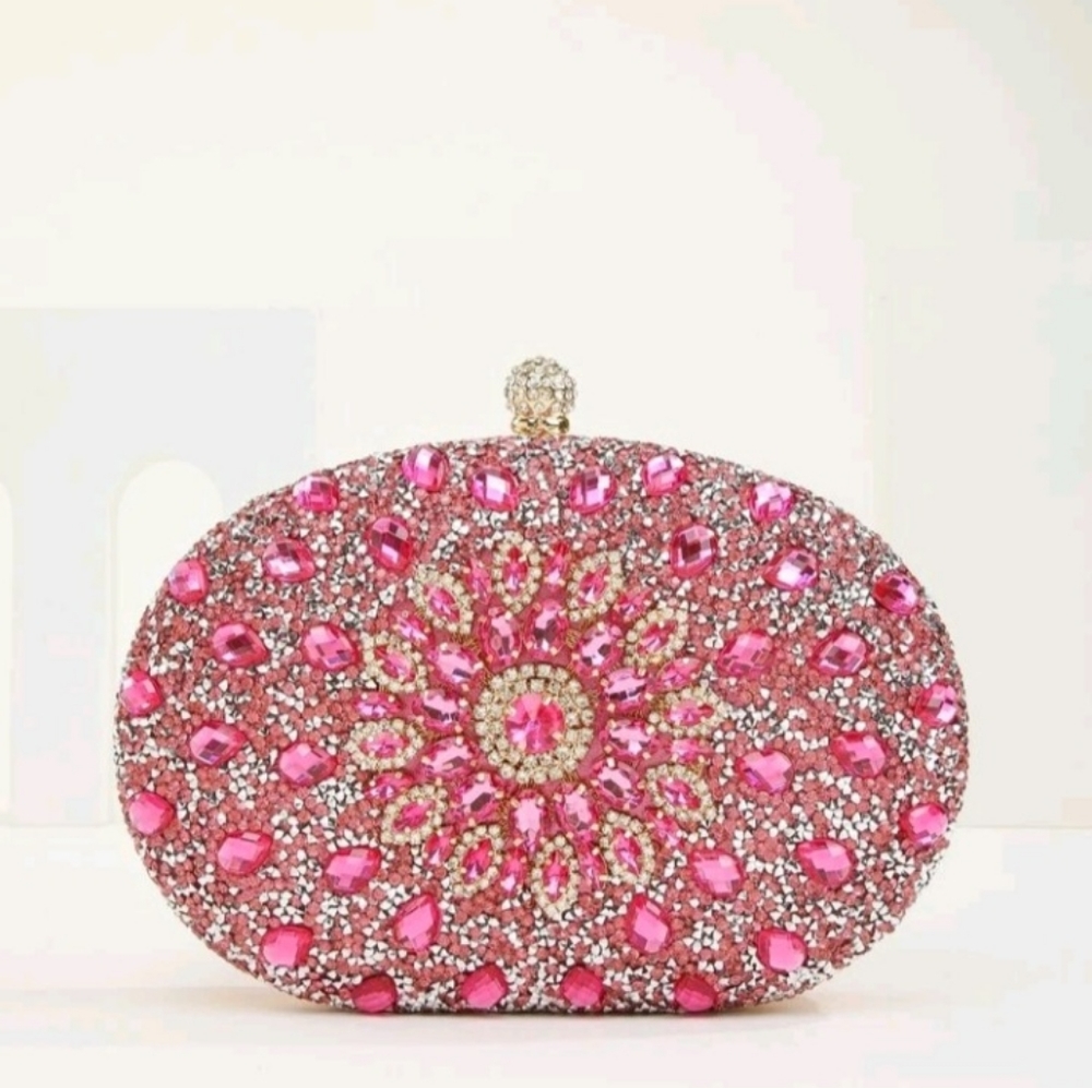 ACCEPPTING OFFERS Rhinestone and Gemstone Covered Clutch